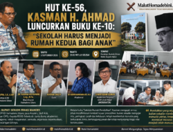 HUT KE-56, KASMAN H. AHMAD LUNCURKAN BUKU KE-10: “SEKOLAH HARUS MENJADI RUMAH KEDUA BAGI ANAK”