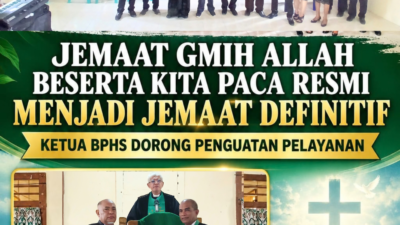 JEMAAT GMIH ALLAH BESERTA KITA PACA RESMI MENJADI JEMAAT DEFINITIF, KETUA BPHS DORONG PENGUATAN PELAYANAN