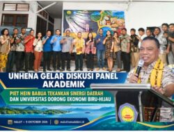 UNHENA GELAR DISKUSI PANEL AKADEMIK, PIET HEIN BABUA TEKANKAN SINERGI DAERAH DAN UNIVERSITAS DORONG EKONOMI BIRU-HIJAU